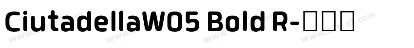CiutadellaW05 Bold R字体转换 CiutadellaW05 Bold R字体转换